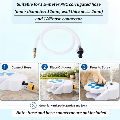Outdoor Water Dispenser Step-On For Dogs