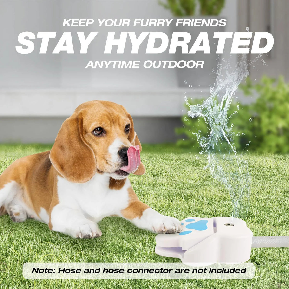 Outdoor Water Dispenser Step-On For Dogs
