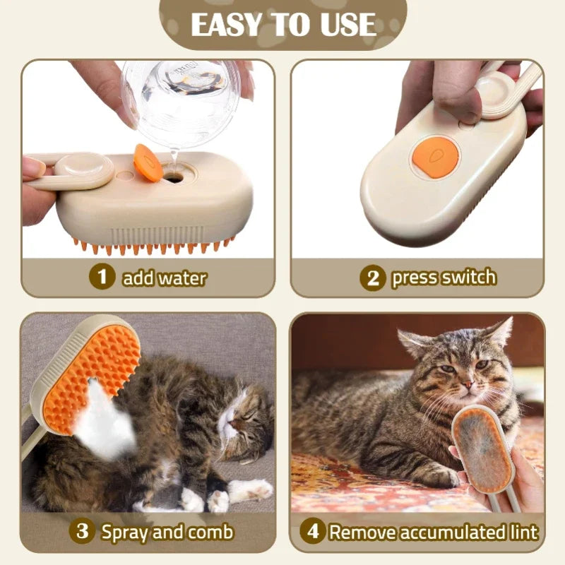 3-in-1 Steam Pet Hair Remover