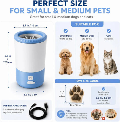Electric Paw Cleaner For Dogs and Cats