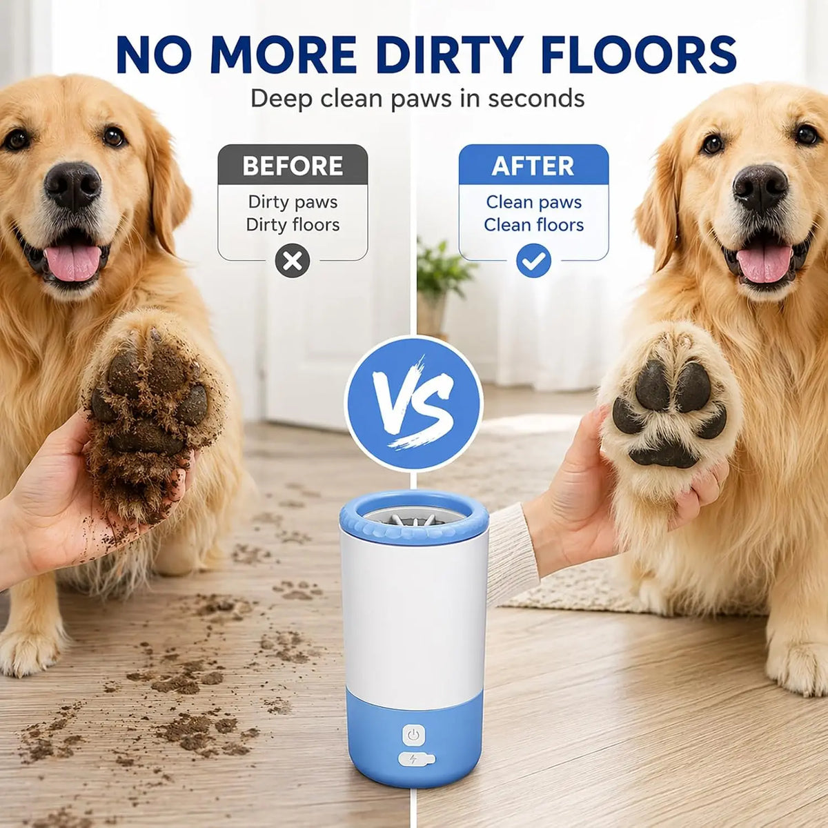 Electric Paw Cleaner For Dogs and Cats